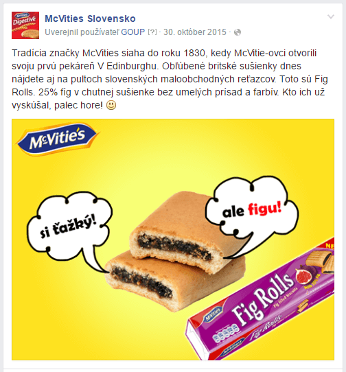 propagacia produktu facebook reklama