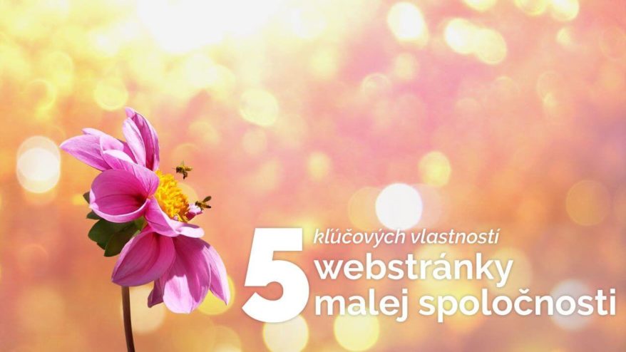 5 kľúčových vlastností webstránky malej spoločnosti