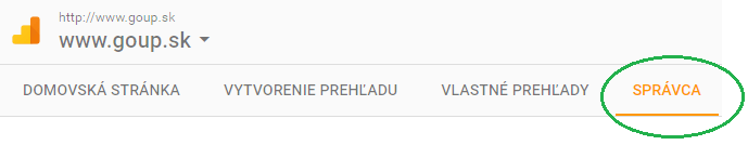Základné nastavenie Google Analytics účtu